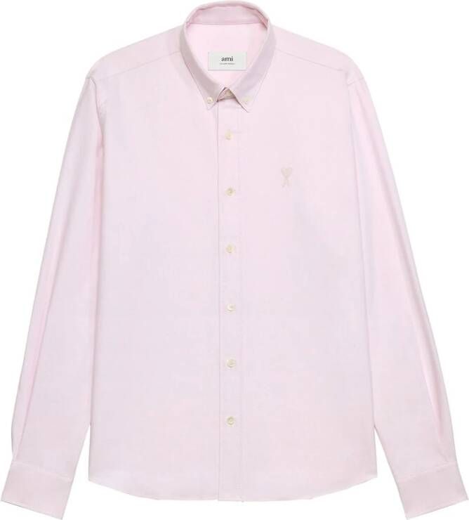AMI Paris Button-down shirt Roze