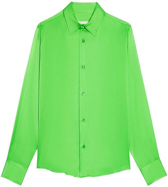 AMI Paris Zijden blouse Groen