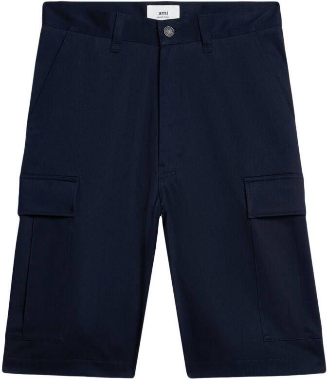 AMI Paris Cargo shorts Blauw