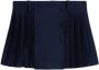 AMI Paris Geplooide mini-rok Blauw - Thumbnail 1