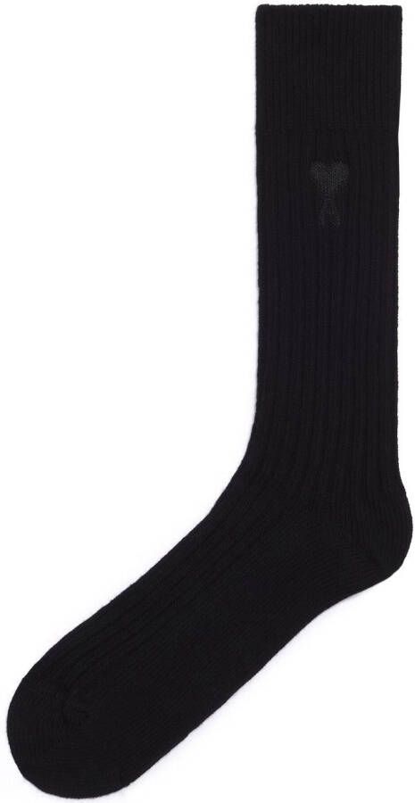 AMI Paris Grofgebreide sokken Zwart