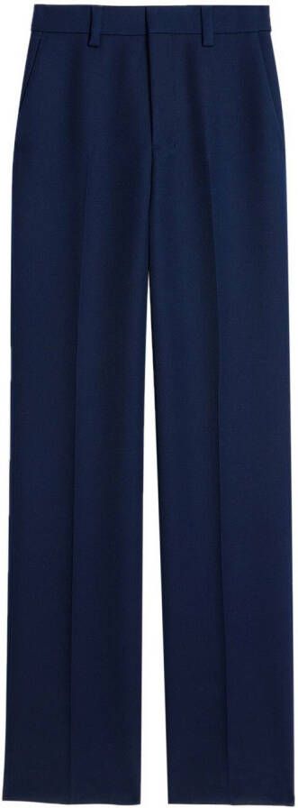 AMI Paris High waist broek Blauw