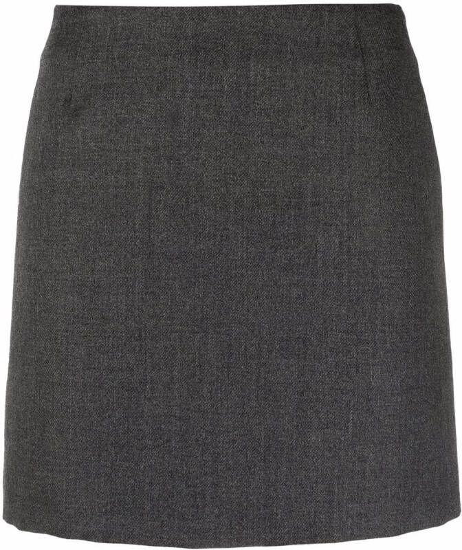 AMI Paris High waist mini-rok Grijs