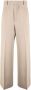 AMI Paris High waist palazzo broek Beige - Thumbnail 1