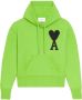AMI Paris Hoodie met geborduurd logo Groen - Thumbnail 1