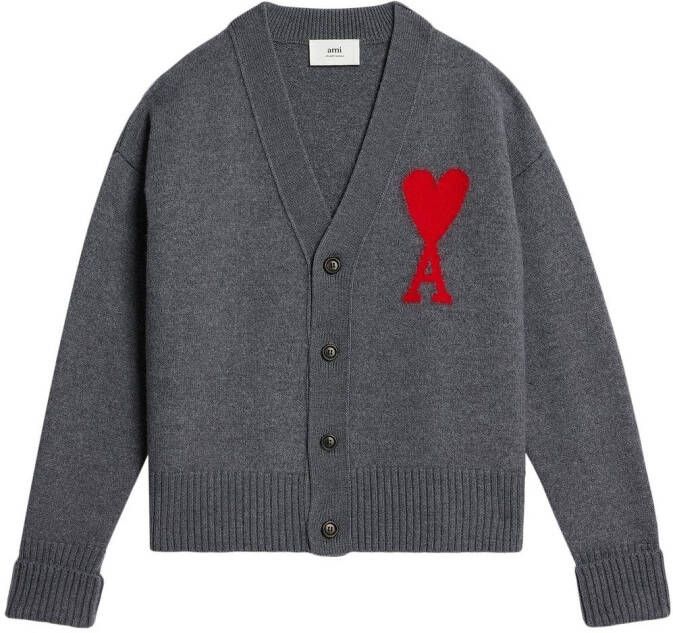 Ami Paris Stijlvolle Cardigan voor Gray