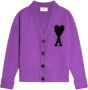 AMI Paris Intarsia vest Paars - Thumbnail 1