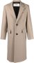 AMI Paris Jas met enkele rij knopen Beige - Thumbnail 1
