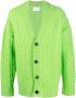 AMI Paris Kabelgebreid vest Groen - Thumbnail 1