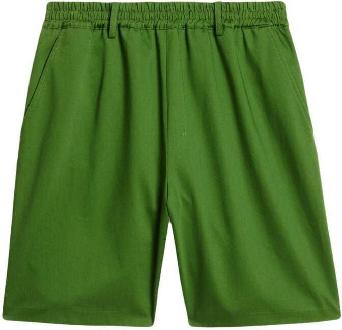 AMI Paris Katoenen bermuda shorts Groen