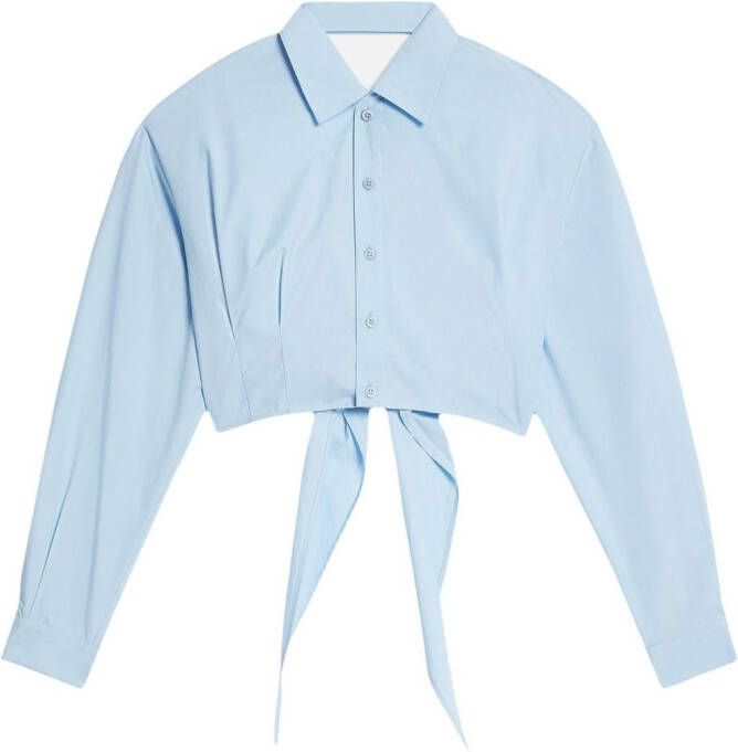 Ami Paris Geknipt shirt Blauw Dames