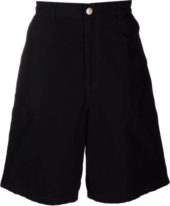 AMI Paris Katoenen shorts Zwart