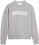 Ami Paris Geborduurde Crewneck Sweatshirt Gray - Thumbnail 1