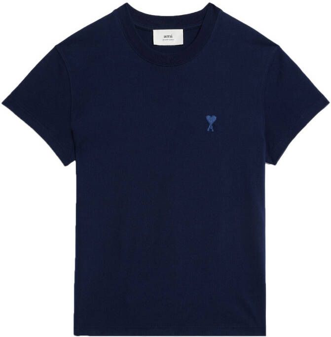 AMI Paris Katoenen T-shirt Blauw