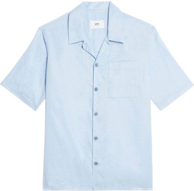 AMI Paris Overhemd met korte mouwen Blauw