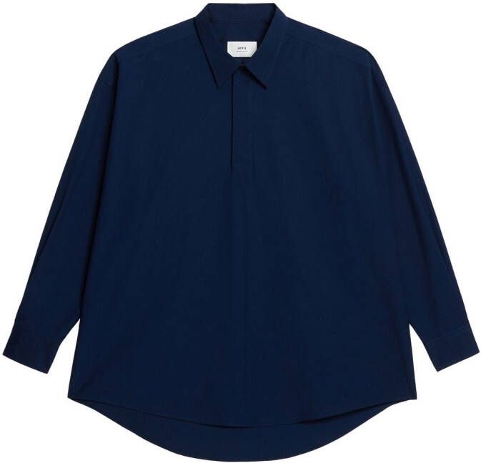 AMI Paris Oversized blouse Blauw