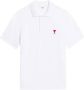 AMI Paris Poloshirt met logo Wit - Thumbnail 1