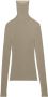 AMI Paris Geribbelde coltrui Beige - Thumbnail 1