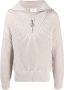 AMI Paris Ribgebreide sweater Beige - Thumbnail 1
