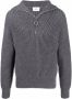 AMI Paris Ribgebreide sweater Grijs - Thumbnail 1