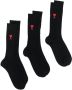 AMI Paris Set van 3 paar sokken Zwart - Thumbnail 2