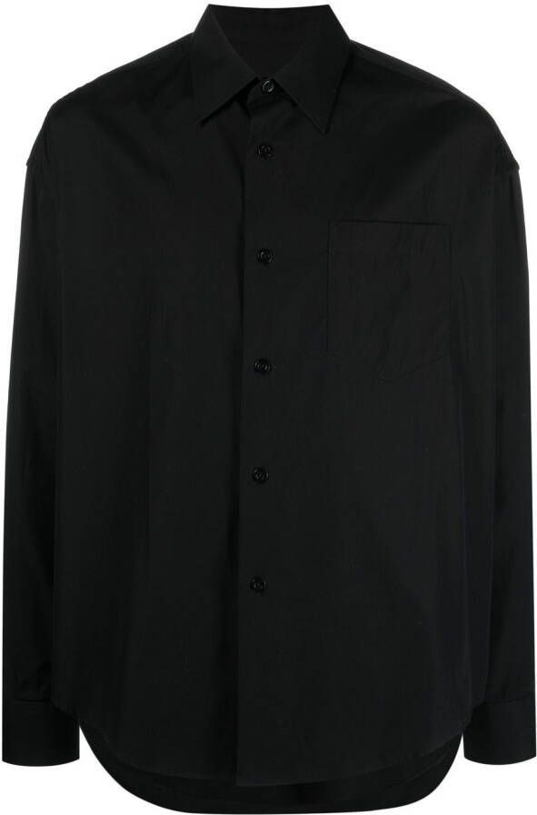 AMI Paris Shirt met borstzak Zwart