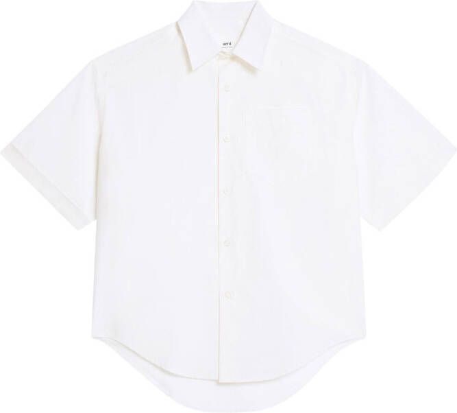 AMI Paris Shirt met korte mouwen Wit