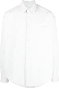 AMI Paris Shirt met krijtstreep Wit