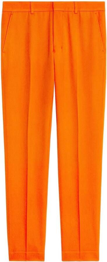 AMI Paris Slim-fit pantalon Oranje