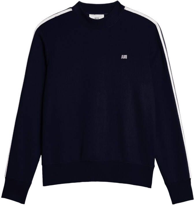 AMI Paris Sweater met geborduurd logo Blauw