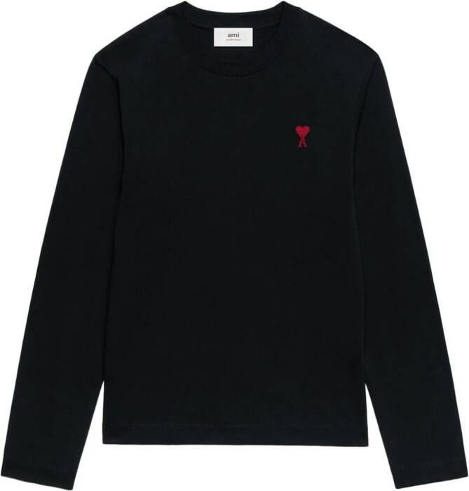 AMI Paris Sweater met logo Zwart