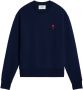AMI Paris Sweater met logo Blauw - Thumbnail 1