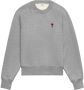 AMI Paris Sweater met geborduurd logo Grijs - Thumbnail 1