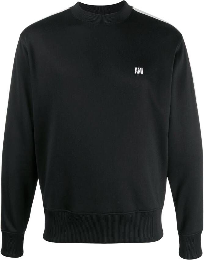 AMI Paris Sweater met ronde hals Zwart