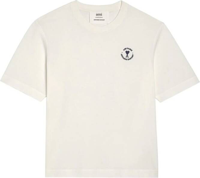 AMI Paris x Antoine Dupont T-shirt met borduurwerk Wit