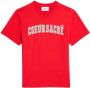 AMI Paris T-shirt met geborduurd logo Rood - Thumbnail 1