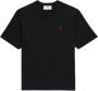 AMI Paris T-shirt met borduurwerk Zwart - Thumbnail 1