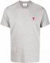 AMI Paris T-shirt met logo Grijs - Thumbnail 1