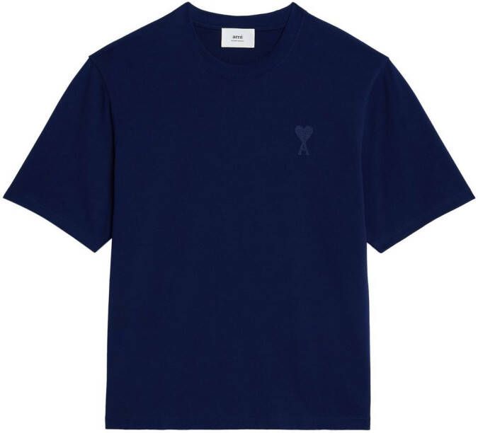 Ami Paris Premium Biologisch Katoenen T-shirt voor Blue