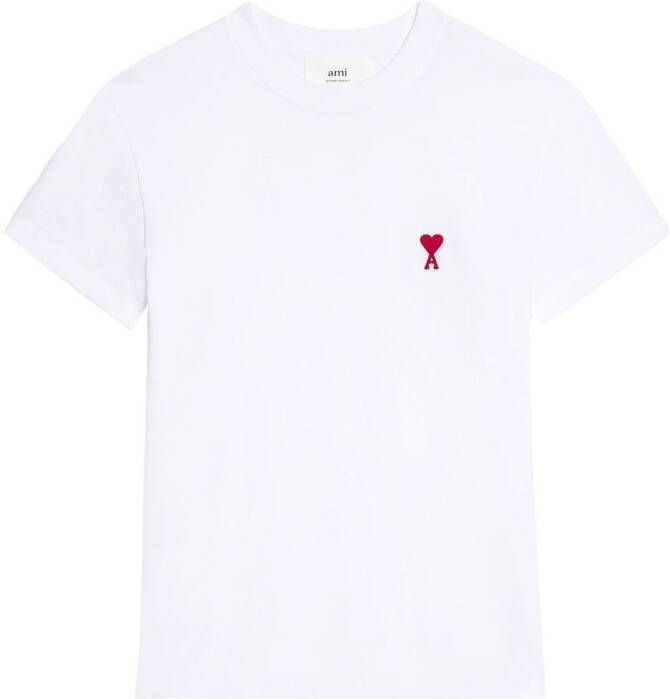 AMI Paris T-shirt met logo Wit