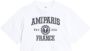 AMI Paris Cropped T-shirt met logoprint Wit - Thumbnail 1