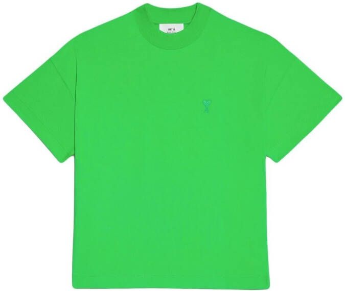 AMI Paris T-shirt met ronde hals Groen