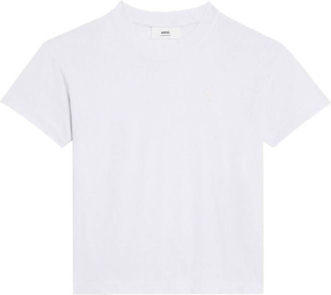 AMI Paris T-shirt van biologisch katoen Wit