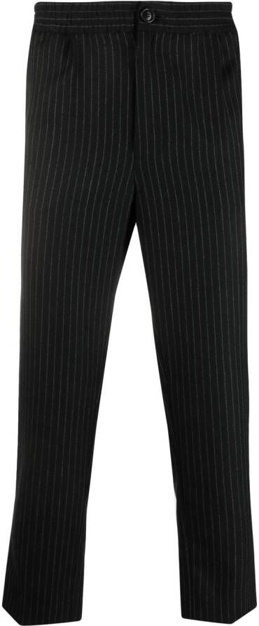 AMI Paris Trainingsbroek met krijtstreep Zwart