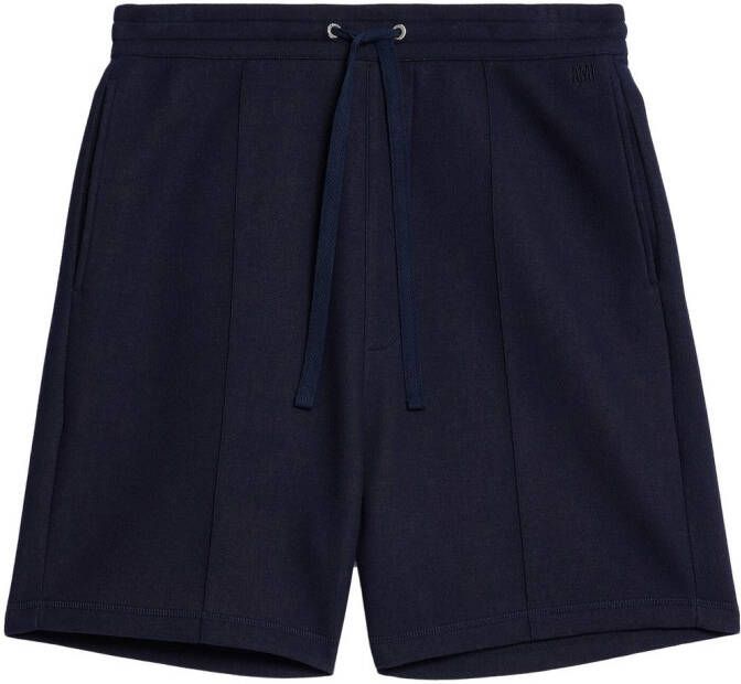 Ami Paris Navy Blauwe Casual Shorts voor Heren Blue Heren
