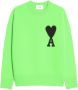 AMI Paris Ami de Coeur trui Groen - Thumbnail 1