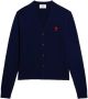 AMI Paris Vest met geborduurd logo Blauw - Thumbnail 1