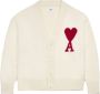 AMI Paris Wollen vest Wit - Thumbnail 1