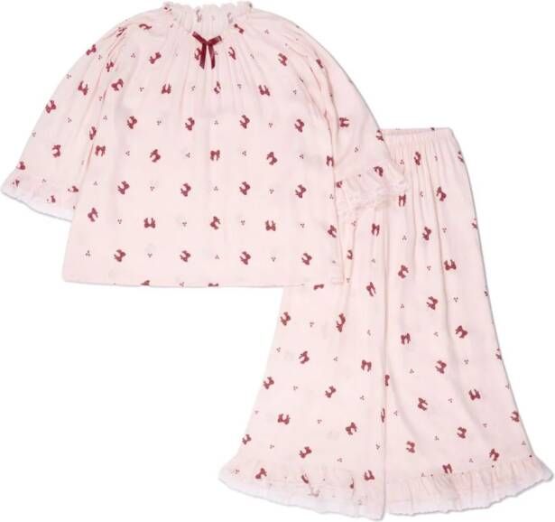 Amiki Pyjama met print Roze