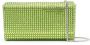 Amina Muaddi Superamini Paloma clutch met kristallen Groen - Thumbnail 1